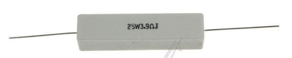 3,9R-25W R25-3,90 MRESIST HIGH LOAD CEMENT-WEERSTAND AXIAAL,  60X15X13MM.