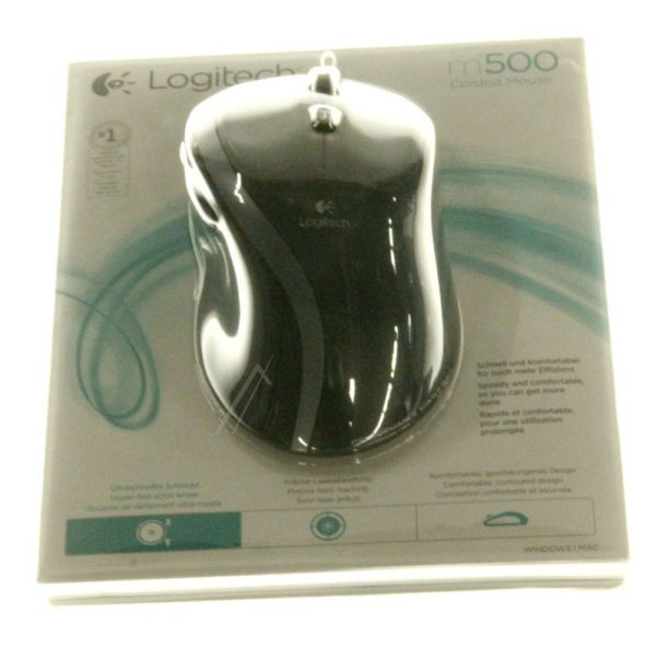 M500 910-003725 OPTISCHE LASER-MUIS 1000DPI,  RECHTSHANDIG,  DRAADGEBONDEN USB