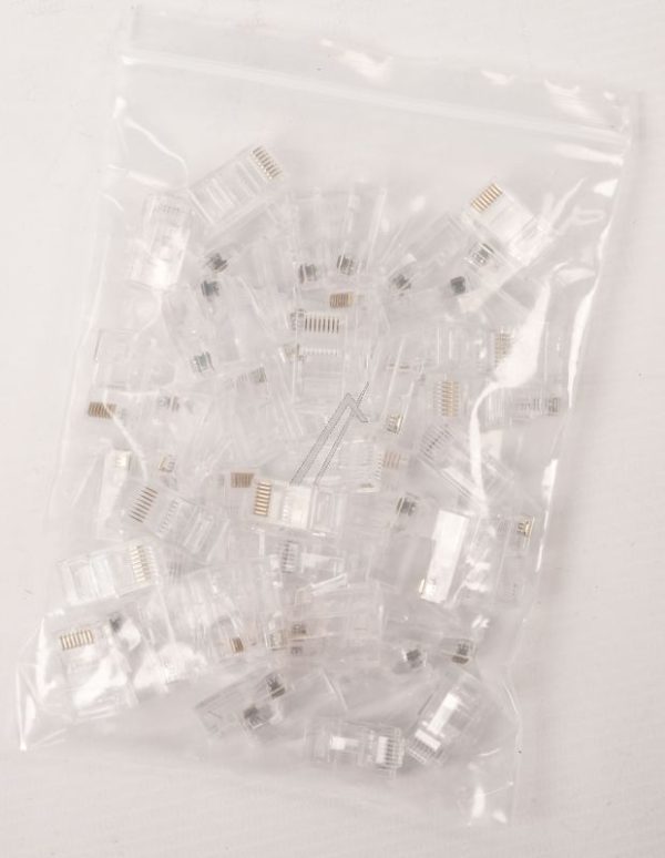 MP0027 RJ45-MODULARSTECKER CAT.6 UNGESCHIRMT VORNE OFFEN 50STK.
