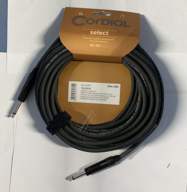 CPL 10 PP KLINKEN-LAUTSPRECHERKABEL 10M CLS 215 NEUTRIK 2X KLINKE 6,3MM MONO SCHWARZ