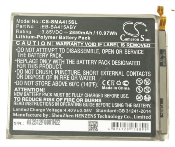 3,85V-2850MAH LI-POLYMER PHONE AKKU ALTERNATIV FÜR geschikt voor SAMSUNG GALAXY A41
