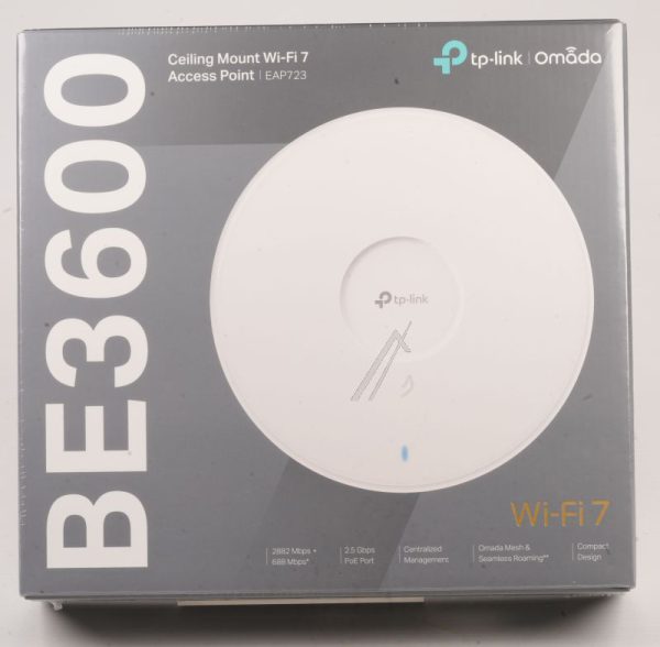 EAP723 TP-LINK EAP723 OMADA BE3600 CEILING MOUNT DUAL-BAND WI-FI 7 ACCESS  geschikt voor POINT