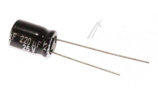 220UF-25V EEUFR1E221 ELCO RADIAAL 105° LOW IMP. 8,0X11,5MM. RM=3,5MM. -ROHS-