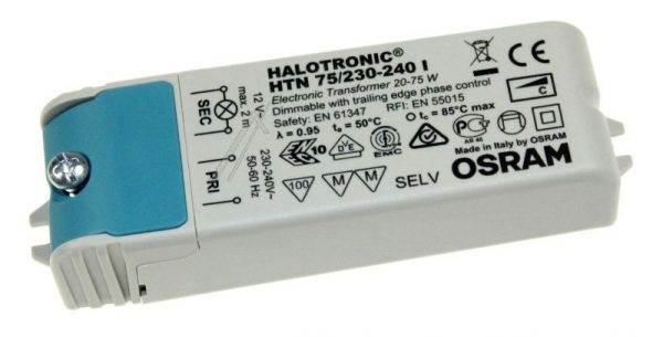 HTN 75/ 230-240 HALOGEENTRAFO 230-240V/ 12V~ 20-75W,  HALOTRONIC75