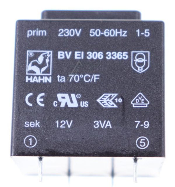 12V-250MA BVEI3063365 PRINTTRAFO 230V EI30 3,0VA