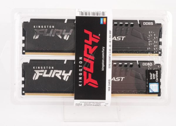 KF552C40BBK2-16 KINGSTON 16GB 5200MHZ DDR5 CL40 DIMM KIT OF 2 FURY BEAST BLACK