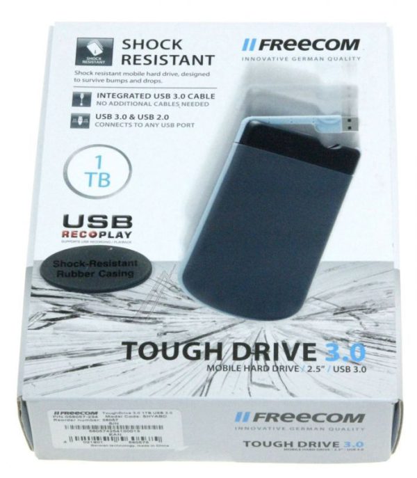 TOUGH DRIVE 56057 EXTERNE 2,5   HARDDRIVE USB3.01,0TB -FREECOM-