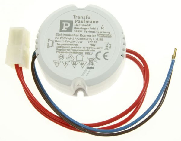 20-70W 977.28 RONDE ELEKTRONISCHE TRAFO VDE 20-70WATT,  WIT
