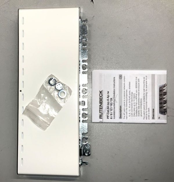 23611112 PATCHPANEL CAT.6A,  12-FACH,  TISCH-/ WANDMONTAGE