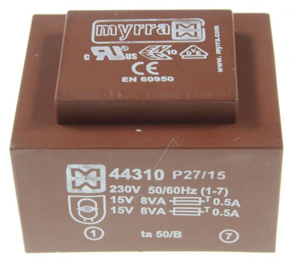 15VX2-533MA 44310 PRINTTRAFO 230V EI54 16,0VA 47,5X56,5X38,8MM 533