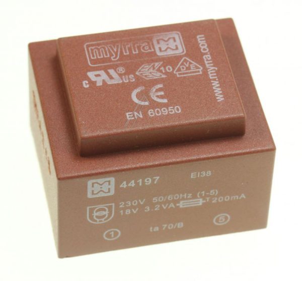 18V-178MA 44197 PRINTTRAFO 230V EI38 3,2VA 35,0X41,0X28,0MM
