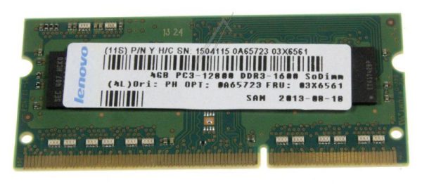 0A65723 DDR3 4GB PC3-12800 SODIMM MEMORY LENOVO