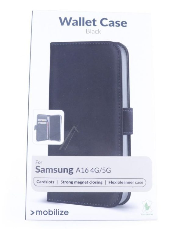 80058 MOBILIZE CLASSIC GELLY BESCHERMHOES IN BOEKVORM V. SAMSUNG GALAXY A16 4G/ 5G ZWART