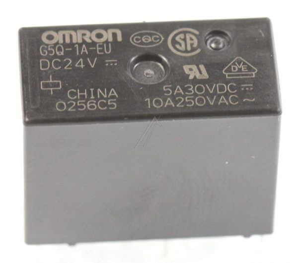 24VDC 10A-250VAC G5Q-1AEU 24DC RELAIS,  1 ZONDER CONTACT,  BEDRUKT