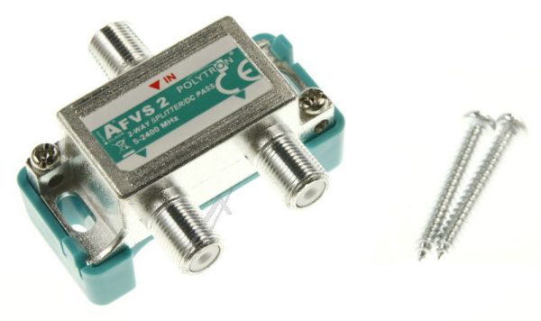 FVS 2 3061500 F-VERTEILER SAT 5-2400MHZ,  2-FACH,  DC-DURCHGANG