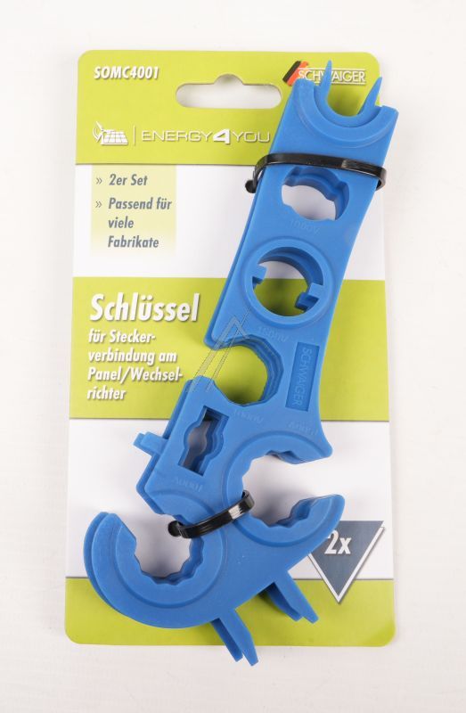 SOLAR SOMC4001 GEREEDSCHAPSSLEUTEL VOOR SOLAR-ENERGIE PLUGGEN/ STEKERS, SET VAN 2