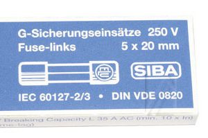 1,6A-T ZEKERING,  TRAAG,  5X20MM. INH:10 ST. ROHS-CONFORM