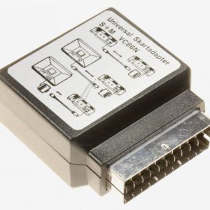 SCARTSTEKER/ 6POL.-DIN-CONTRA O/ W-ADAPTER