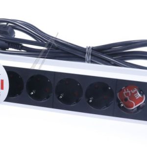 PREMIUM-ALU-LINE 1391030600 STECKDOSENLEISTE 6-FACH STECKERLEISTE AUS HOCHWERTIGEM ALUMINIUM