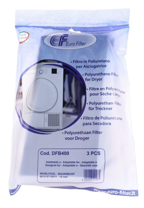 FILTER 3 STUKS ALTERNATIEF VOOR WHIRLPOOL