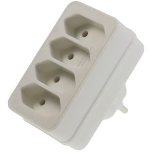 1508040 EURO-ADAPTERSTEKER 4-VOUDIG