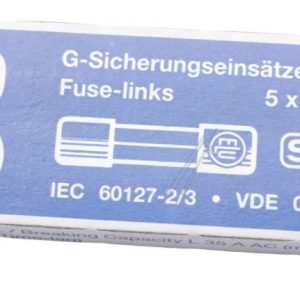 0,1A-T ZEKERING TRAAG 5X20MM.,  INH:10 ST. ROHS-CONFORM